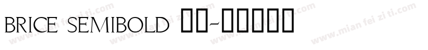 brice semibold 下载字体转换